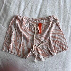 Sundry Zebra Print Lounge Shorts‎ with Drawstring Waist Casual Size 1